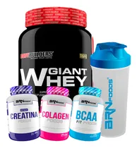 Comprar Kit Feminino Whey + Bcaa + Creatina + Colágeno - Bodybuilder Sabor Morango