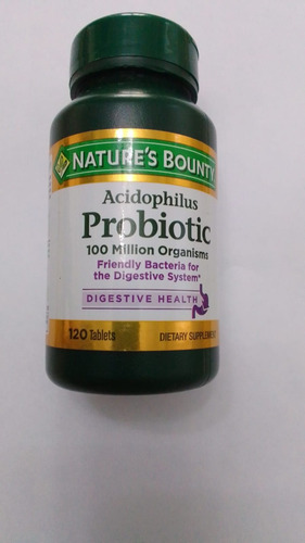 Nature's Bounty Probiotic Acidophilus 120und Salud Digestiva