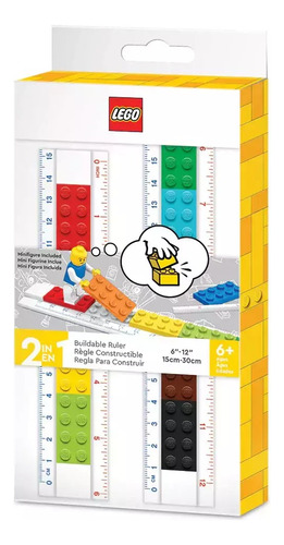 Lego Regla Para Construir De 15 O 30 Cm Con Bloques Le001 Pg