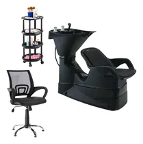 Comprar Combo De Peluqueria Lavacabezas, Sillon  Carro Envio Gratis