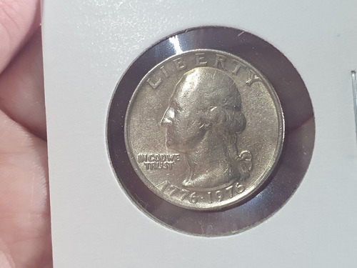 Moneda 25 Centavos Quarter Filadel 1776 - 1976 Independencia
