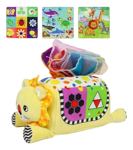 Caja De Pañuelos Para Bebés Con Diseño De Arcoíris, Papel De