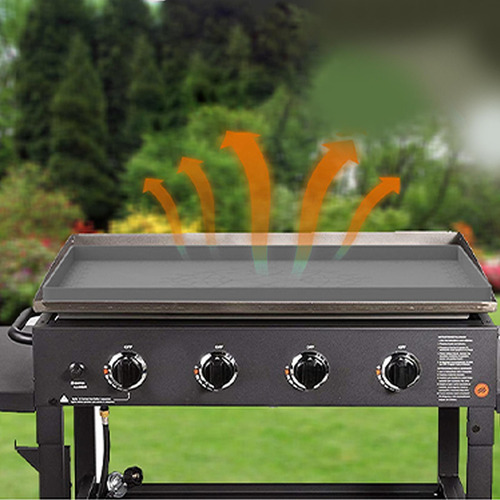 Tapete De Silicona Para Barbacoa, 36 Pulgadas Negro