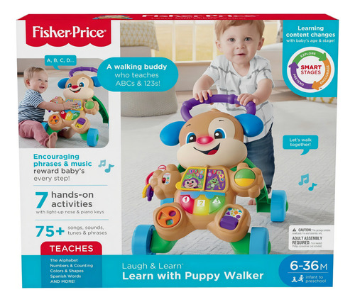 Fisher Price Caminador Perrito Andadera !!! Color Azul Azul