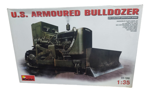 Miniart Bulldozer U.s Armored 1/35 Supertoys Lomas