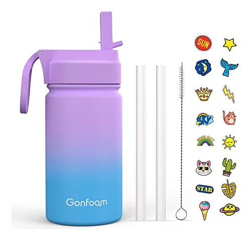 Botella De Agua Para Niños, Botellas De Agua De 12 Oz Para N