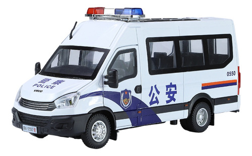 Réplica De Coche De Policía Iveco 1/24