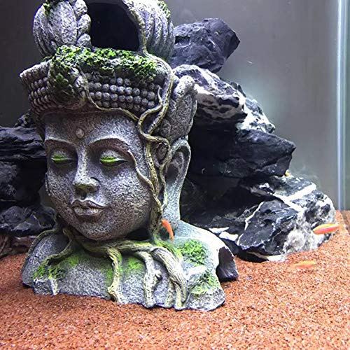 Hamiledyi Estatua De Cabeza De Buda Para Decoración De Acuar