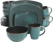 Comprar Gibson Elite Soho Lounge 16 Piezas Reactive Glaze Juego De M