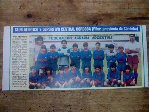 Recorte Club Atlético Y Deportivo Central Córdoba Pilar 1993