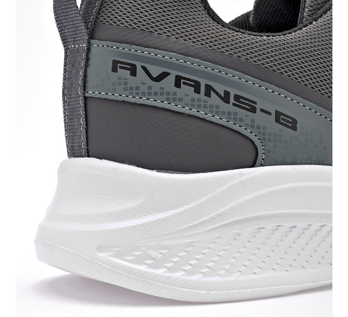 Tenis Hombre Avans-b 068 Gris Negro 129-324