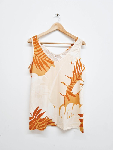 Imagen 1 de 2 de Blusa Musculosa Mujer Talles Grandes Amplios Liso Estampado