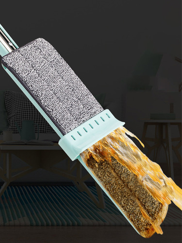 Trapeador Microfibra Fregona Plana Limpieza Total Mop