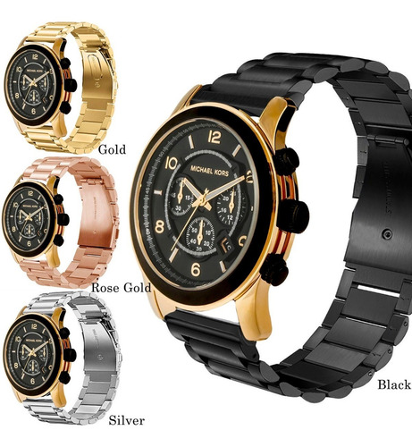 Correa De Eslabones Premium Para Michael Kors Runway Dorado