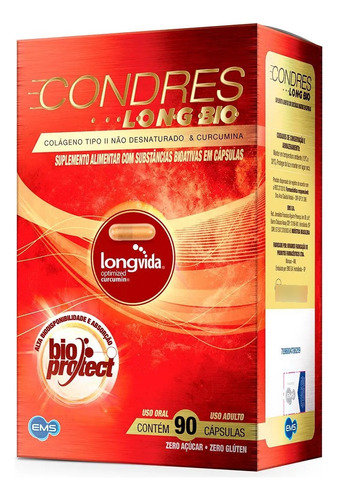 Condres Longbio Colágeno Ii 90 Cápsulas Sem Sabor