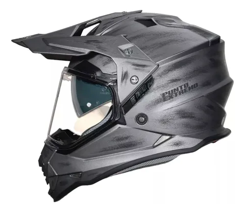 Casco tipo cross con visor new arrivals
