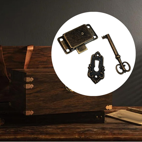 Cerradura Para Armario De Madera, Juego De 3 Verde Antiguo