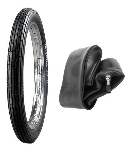 Cubierta Imperial Cord 250-17 + Camara 2,50-17 Motos Jonte