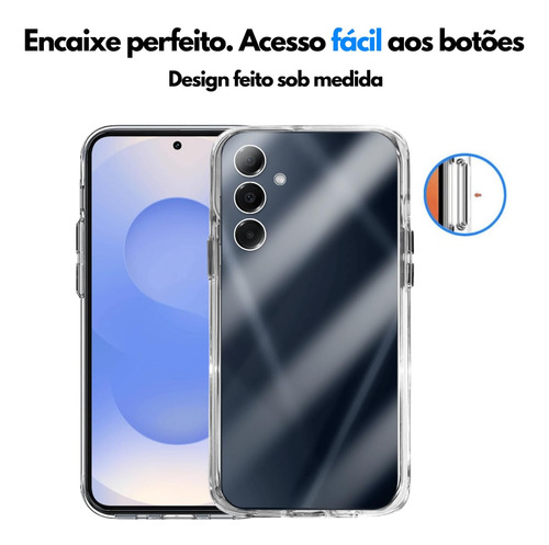 Kit Capa Case Capinha E Película 3d Vidro Para Galaxy S25