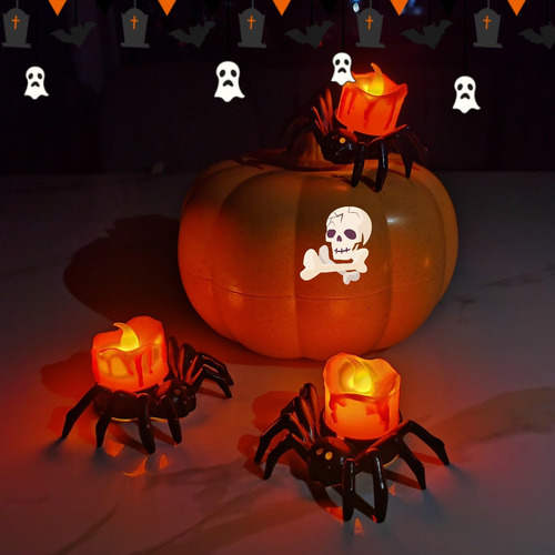 Jaju 12 Piezas De Accesorios Para Halloween, Velas