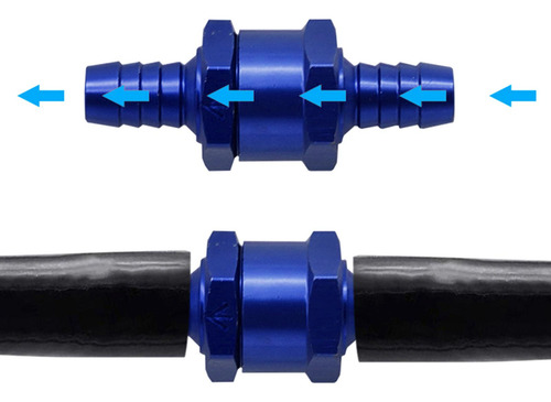 Válvula De Retención De Combustible Genérica, 6mm Azul
