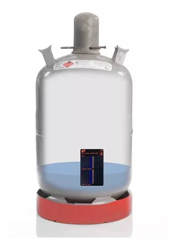 Indicador de nivel de gas de barbacoa de camping magnética y reutilizable