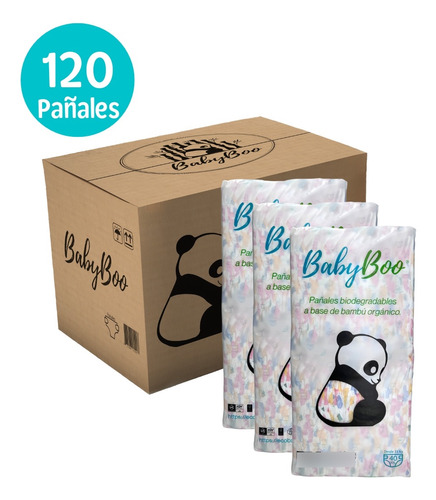 Babyboo Pañales Ecológicos  Y Biodegradables - Talla Xxl