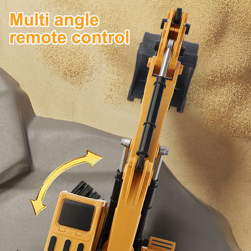 B Excavadora Rc Sandbox Digger Toy 360° Rotación Excavadora