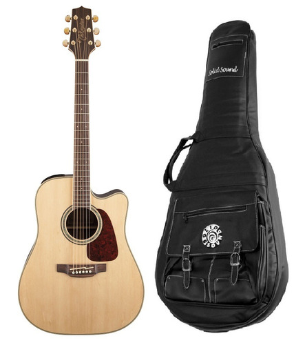 Violao Takamine Gd71 Ce Tampo Solido Pré Tk-40d + Capa Couro