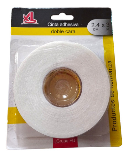 Cinta Adhesiva Doble Contacto 24mm X 3m Doble Faz Espuma 