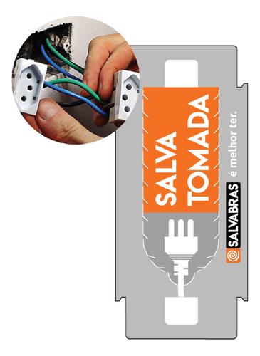 Salva Tomada Proteção Para Caixas Elétricas 4x2 Com 10 Unid