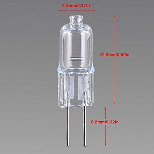 10pcs G4 Bombilla Halogena Tipo Jc 2 Pin Cc Ac 12v Blanco