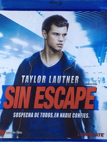 Sin Escape / Blu Ray / Taylor Lautner / 2011