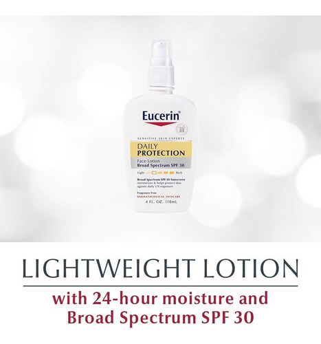 Eucerin Loción Facial Humectante Protección Diaria Fps 30