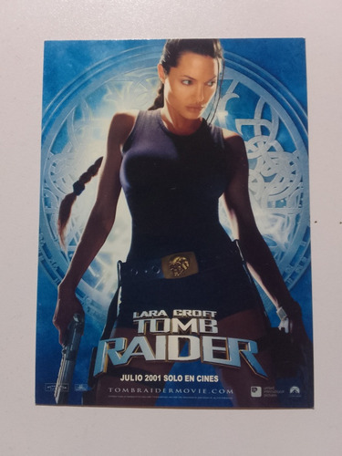 Postal Publicitaria Lara Croft Tomb Raider 2001