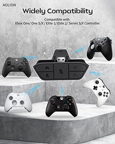 Adaptador De Auriculares Estéreo Para Mando Xbox, Micrófono