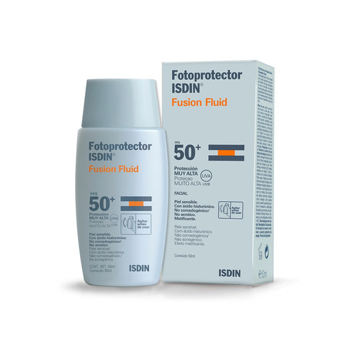 Imagen 6 de 6 de Protector solar Isdin FPS 50 Fusion Fluid en fluído de 50 mL