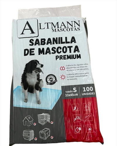 Imagen 2 de 7 de 100 Pañales Tipo Sabanillas Mascotas Perros 33x45 Cms