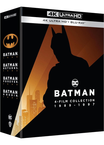 Batman Colección Michael Keaton 1989-97 4k Uhd 4xbd25 Latino