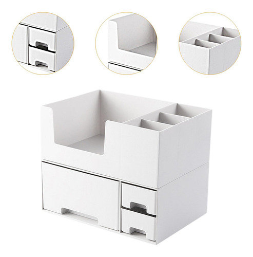 Organizador De Escritorio Elegante Para Maquillaje Y