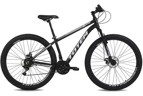 Mountain bike TopMega MTB Totem R29 M 21v frenos de disco mecánico cambios SUNRUN HG04 y SUNRUN 35A color negro  