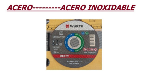 Disco De Corte Acero Inoxidable X Unidad Leer****