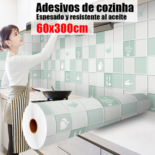60x300cm Adhesivo Mural Engrosamiento Cocina