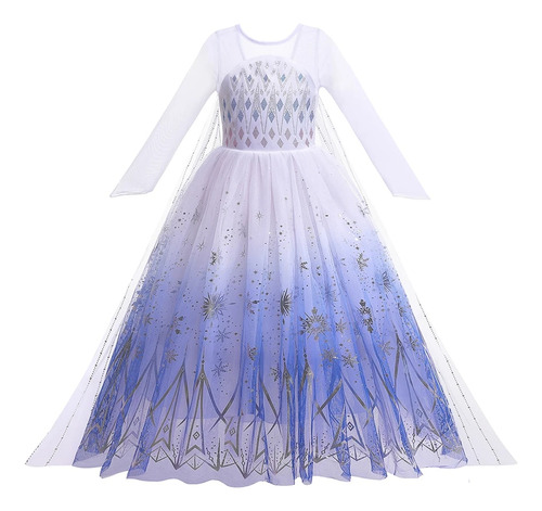 Vestido De Fiesta De Princesa Elsa Para Niñas  Película Froz