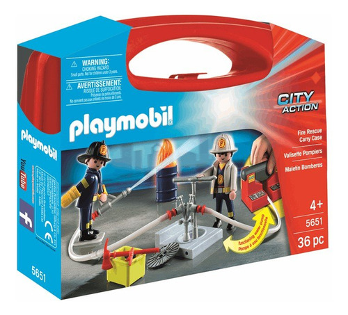 Playmobil Estuche De Transporte Contra Incendios, Grande