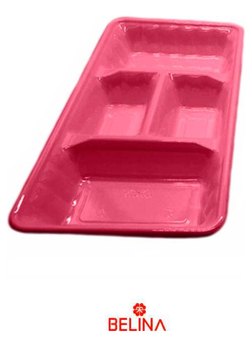 Bandeja Rectangular Fucsia 2pcs 35x18cm