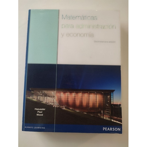 Matematicas Para Administracion Y Economia