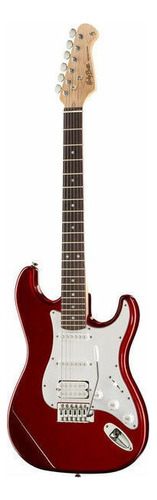 Guitarra eléctrica Harley Benton Standard Series ST-20 de tilo candy apple red brillante con diapasón de roseacer