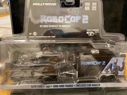 Greenlight Hitch & Tow Hollywood S11 Robocop 2 F150 Y Taurus Color Negro