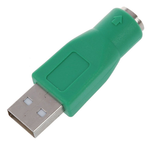 // Adaptador 2 X Ps/2 Hembra A Usb Macho Para Teclado M